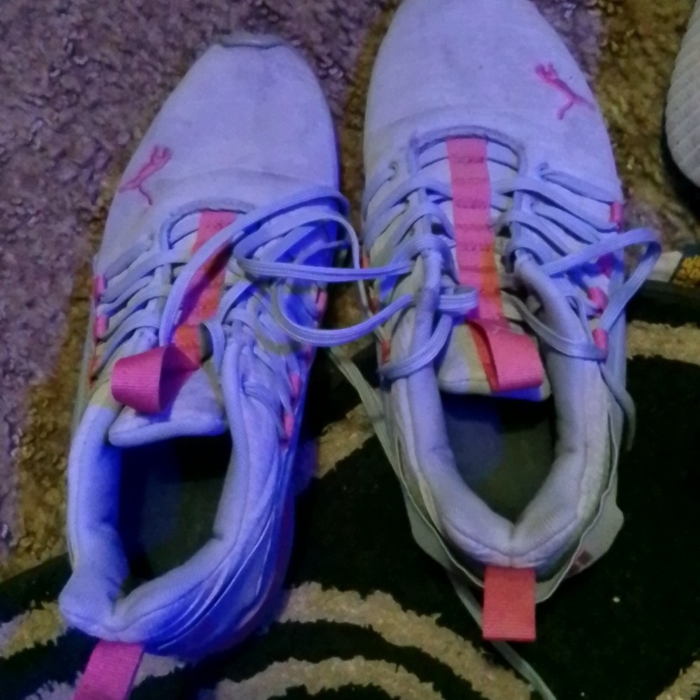 Puma sneakers pink and grey size 7
